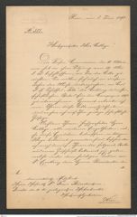 Nachlass Franz Steindachner, Brief von der Kais. Akademie der Wissenschaften, General-Secretär an Franz Steindachner (08.06.1892), Inv.Nr. 4.07, Seite 1